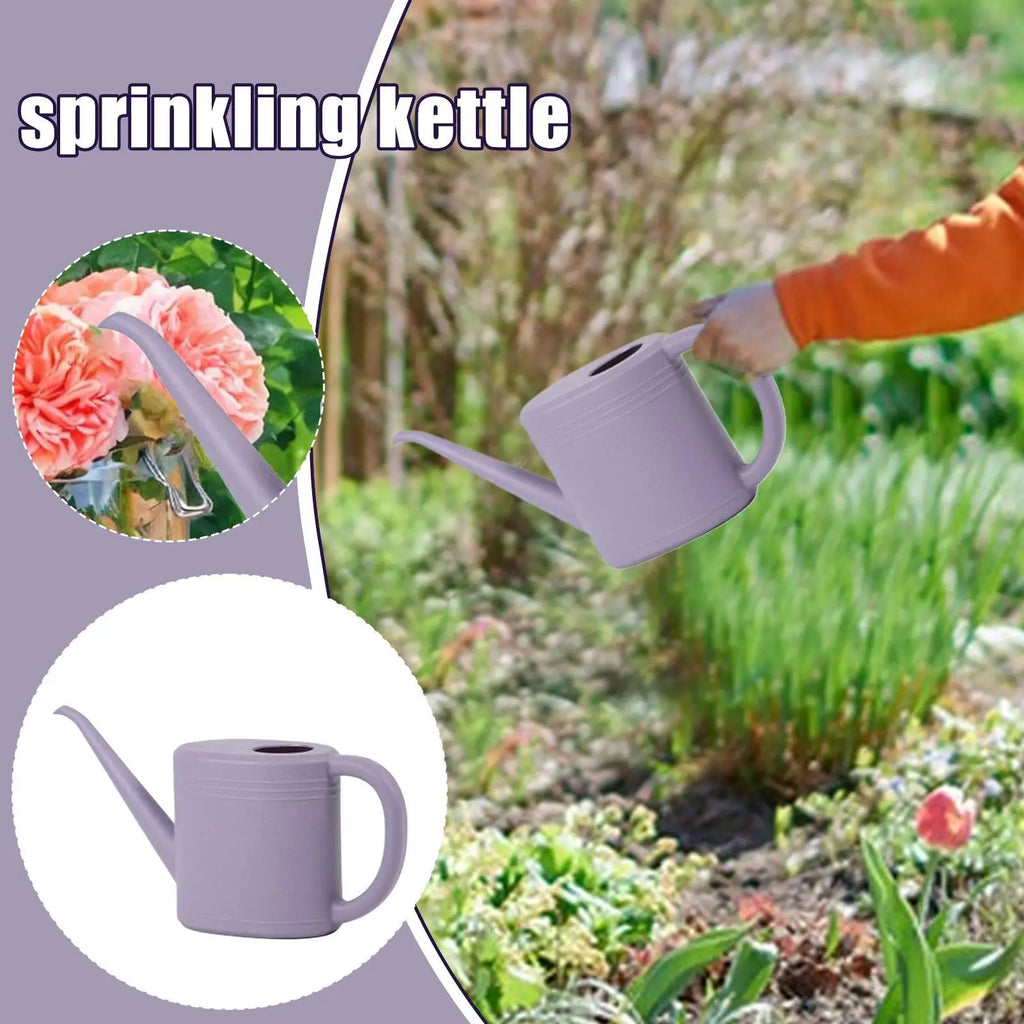 Watering Pot Portable 1L Jug Long Spout Small Watering Can For Balcony Patio Horticulture Outdoor Indoor Garden Home Landscaping