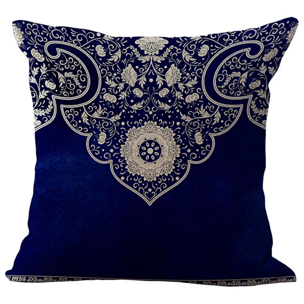 Reusable Cushion Case Cover Classical Double Sided Pattern Sofa Wear-resistant Hug Pillowcase Home Decor  Type 3