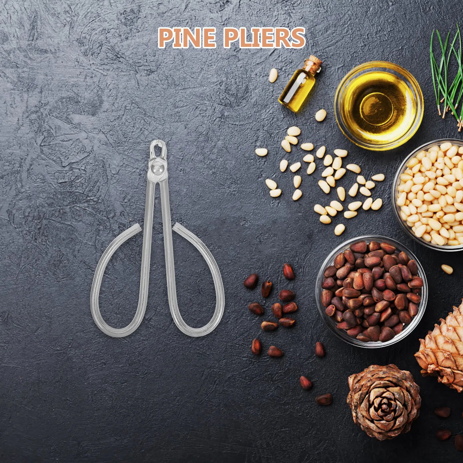 Pine Sheller Stainless Steel Nut Cracking Tool For Kitchen Walnuts Hazelnuts Pistachio Peeler Shell Remover Nut Shelling