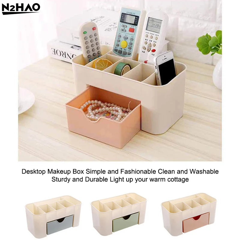 Nail Storage Box Container Cotton Swab Storage Box Accessories Cleaning Desktop Tools Multifunctional Jewelry Box Cosmetic Stor