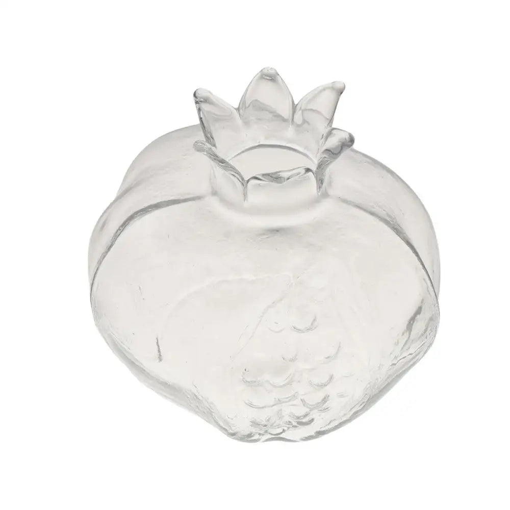 Creative Red Pomegranate Glass Vase Pomegranate Transparent Hydroponic Flower Vase Glass Handmade Fruit Vase Desktop