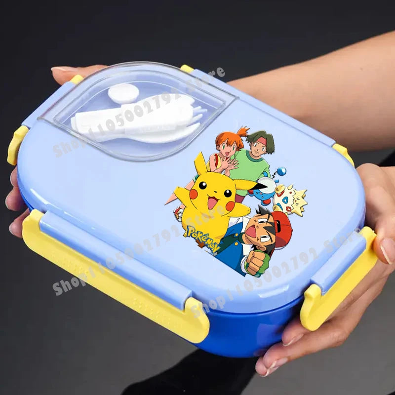 Pikachu Pokemons Girl Boy Cartoon Lunch Boxs Student Charmander Portable Bento Case Insulated Lunch Box Kids Birthday Cute Gift