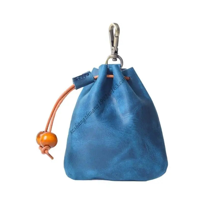 Q6RB Leather Jewelry Display Small Hanging Solution Storage Bag Perfect for Earrings Bracelets Closet Bathroom Storage