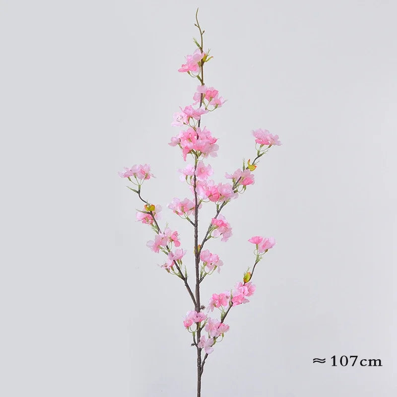 107CM Artificial Cherry Blossom Project Background Decoration Cherry Blossom Branches Wedding Decoration Arch Guide Flower