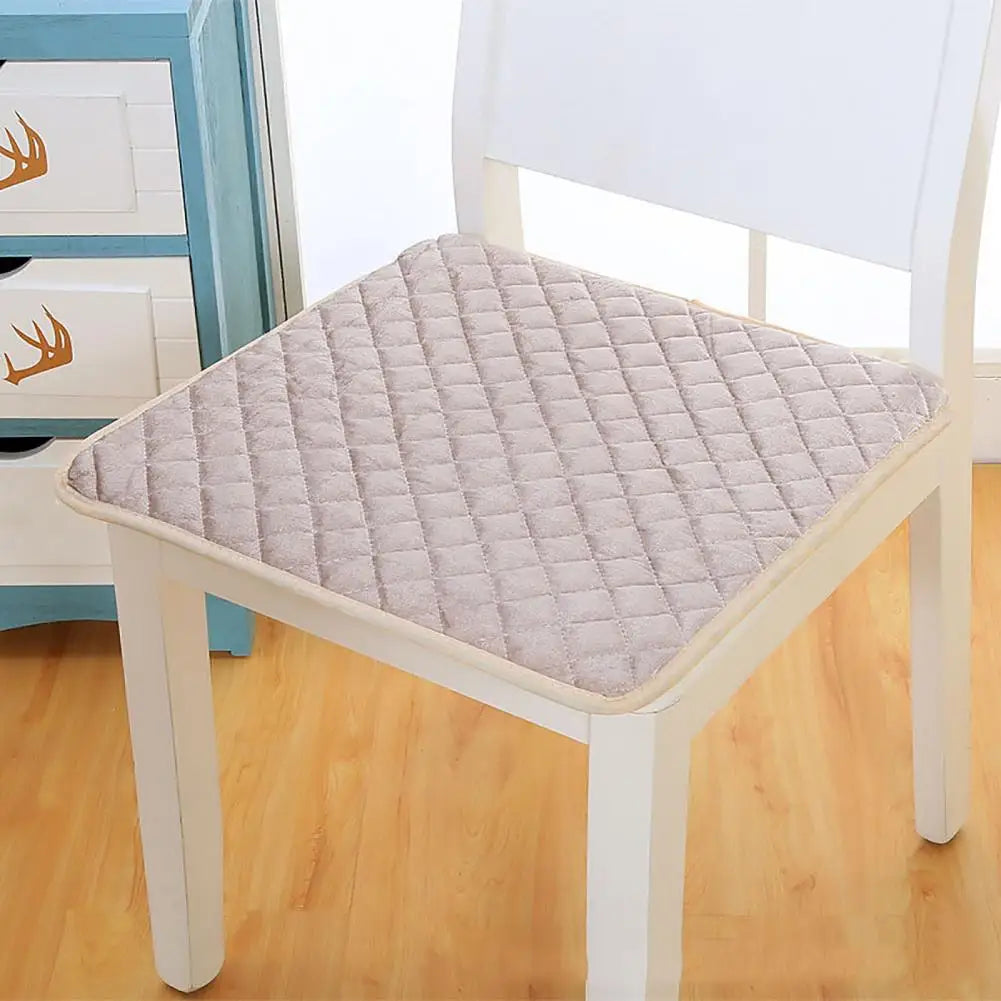 Chair Cushion With Straps Decorative Polyester Square Chair Pad Quilt Mat Household Restaurant Dining Stool Cushion Car Sofa Pad