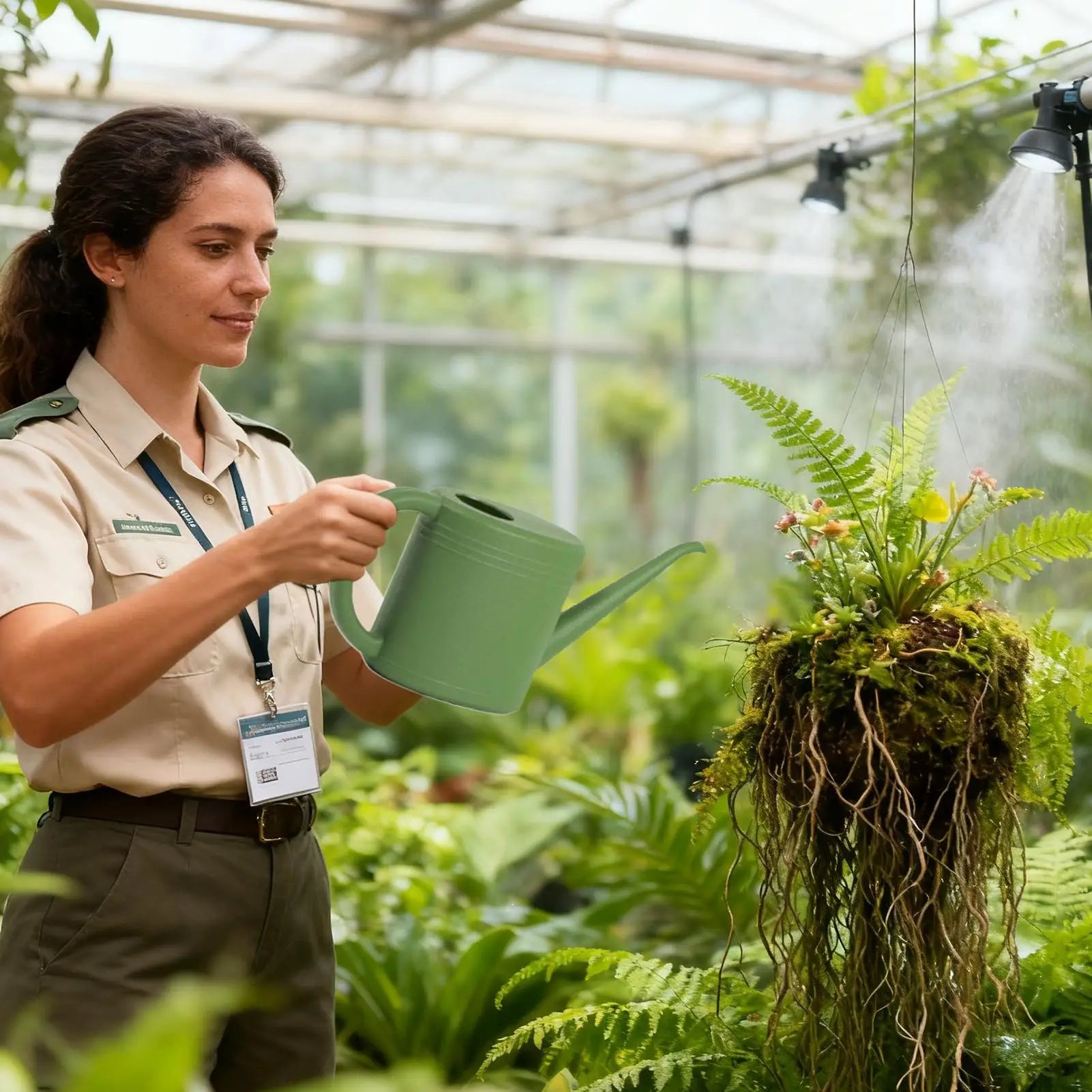 Flower Watering Can 1L Lightweight Long Spout Small Watering Can For Balcony Patio Horticulture Outdoor Indoor Garden Home