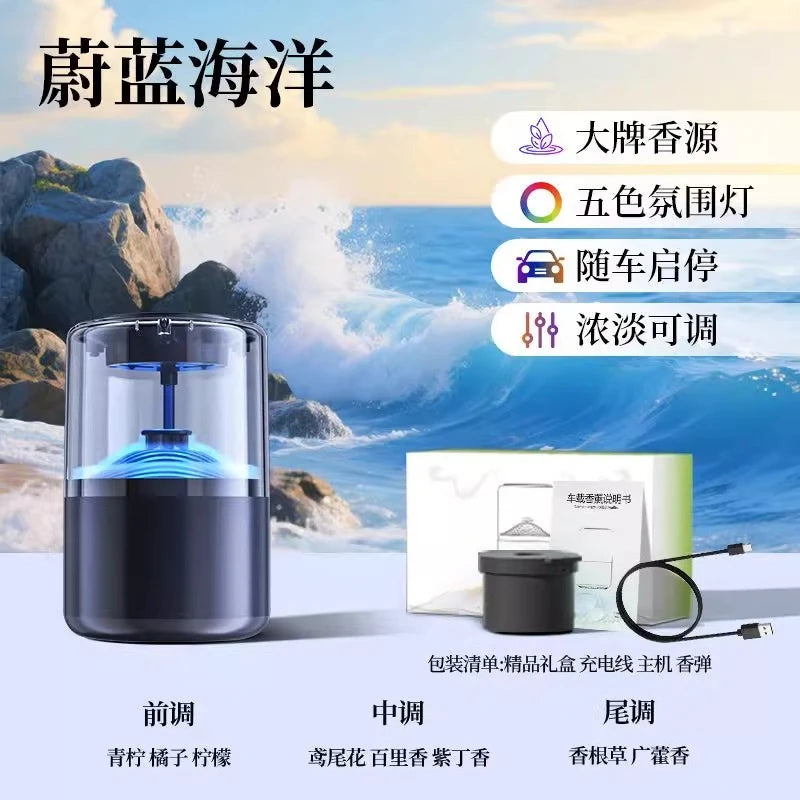 Smart Cloud Mist Car Diffuser Automatic Fragrance Sprayer Intelligent Air Freshener Luxury Scent Car Interior Decoration