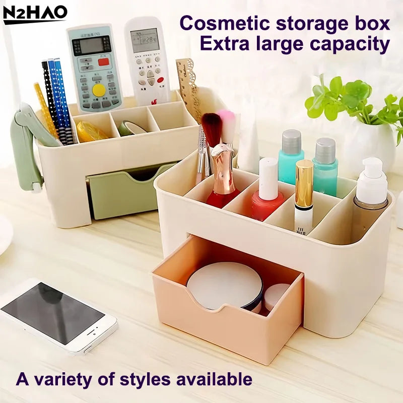 Nail Storage Box Container Cotton Swab Storage Box Accessories Cleaning Desktop Tools Multifunctional Jewelry Box Cosmetic Stor