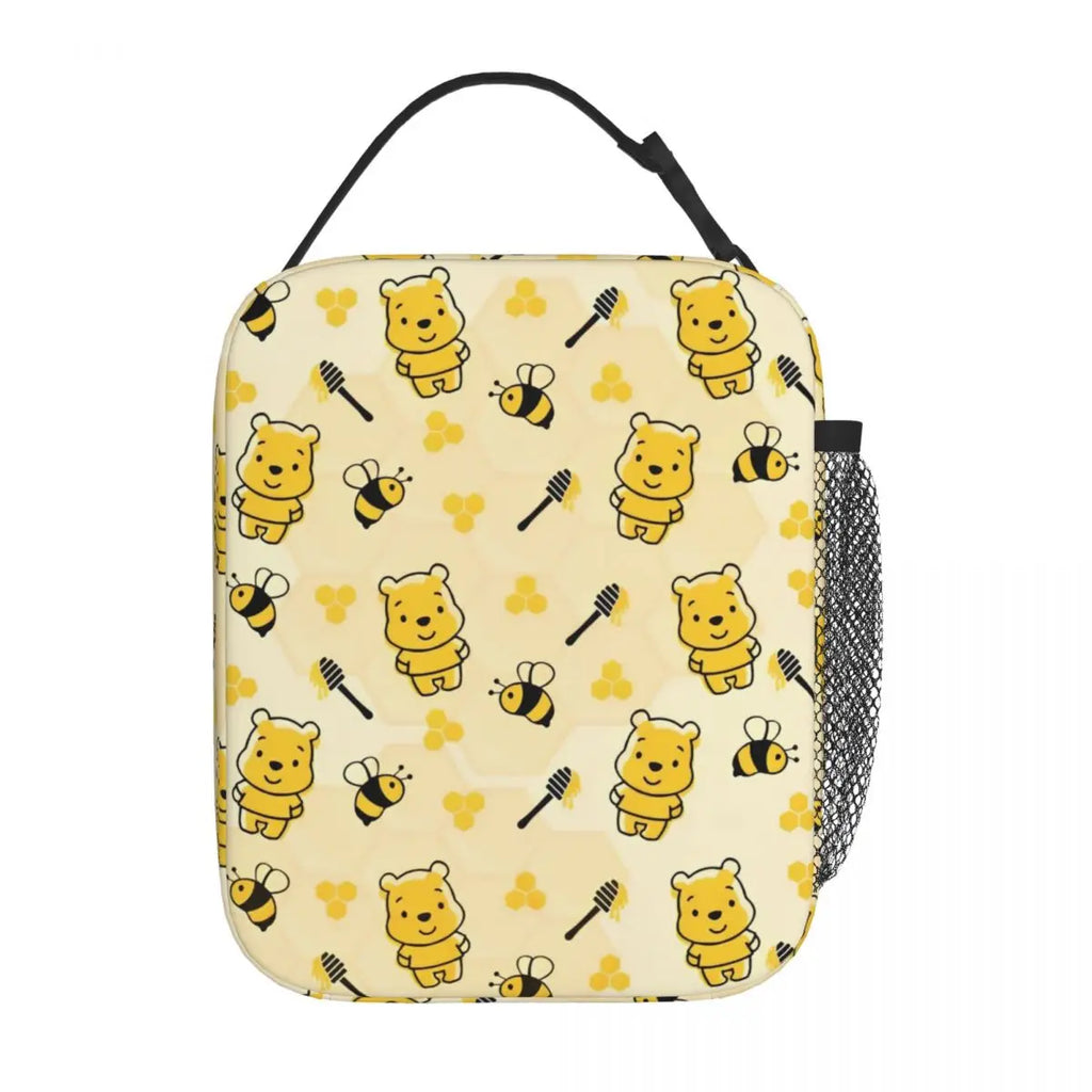 Cute Winnie The Pooh Insulated Lunch Bags Thermal Bag 
Meal Container Large Tote Lunch Box for Men Women Work Picnic
