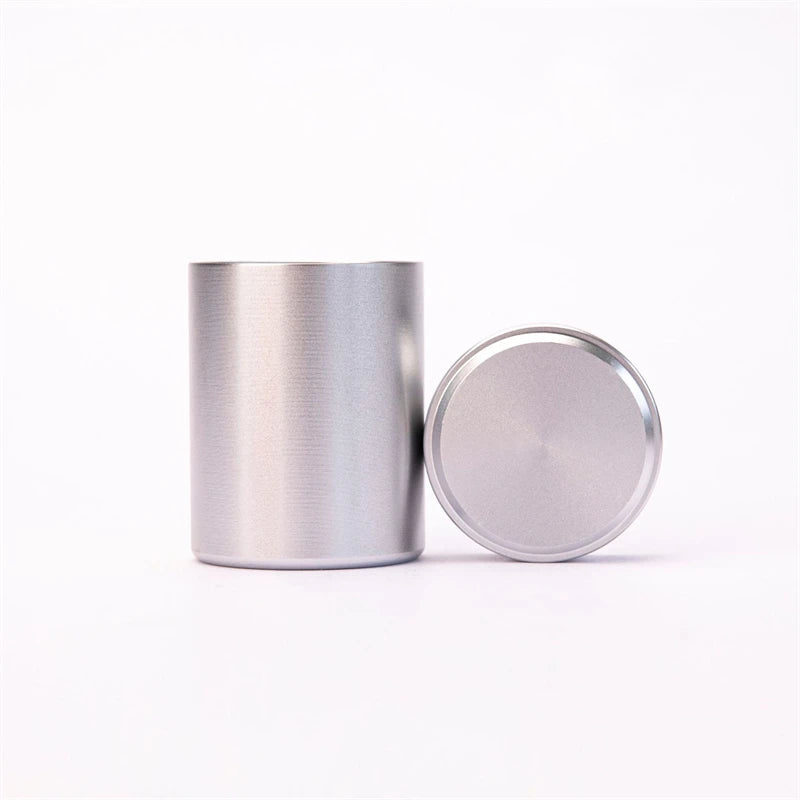New Airtight Smell Proof Container Quality Stainless Steel Mini Tea Cans Herb Stash Jar Tea Coffee Storage Box Tea Caddies Box