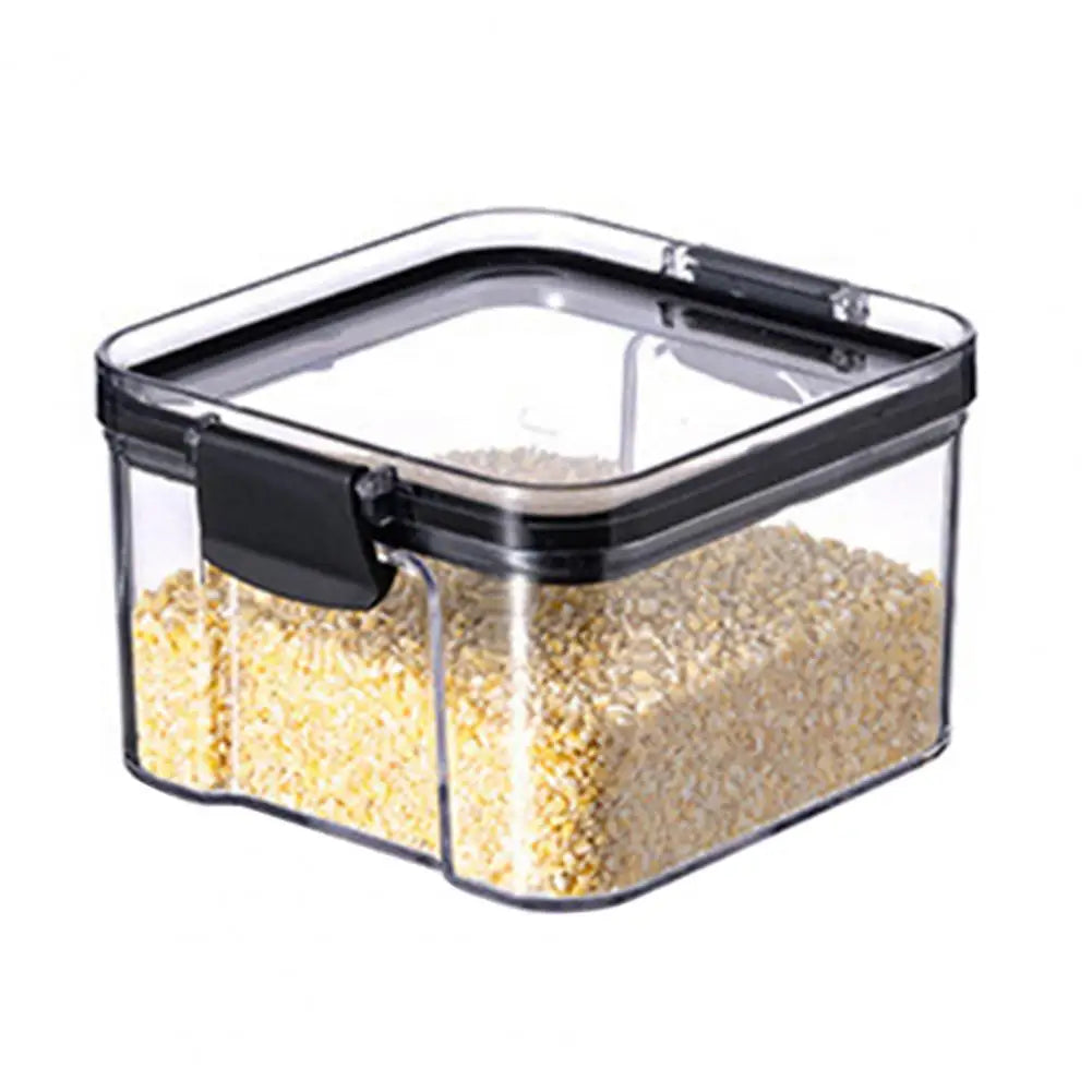 Transparent Sealed Food Storage Ja Airtight Lock Dustproof Moisture-proof Rice Cereal Milk Powder Container Tea Storage Case