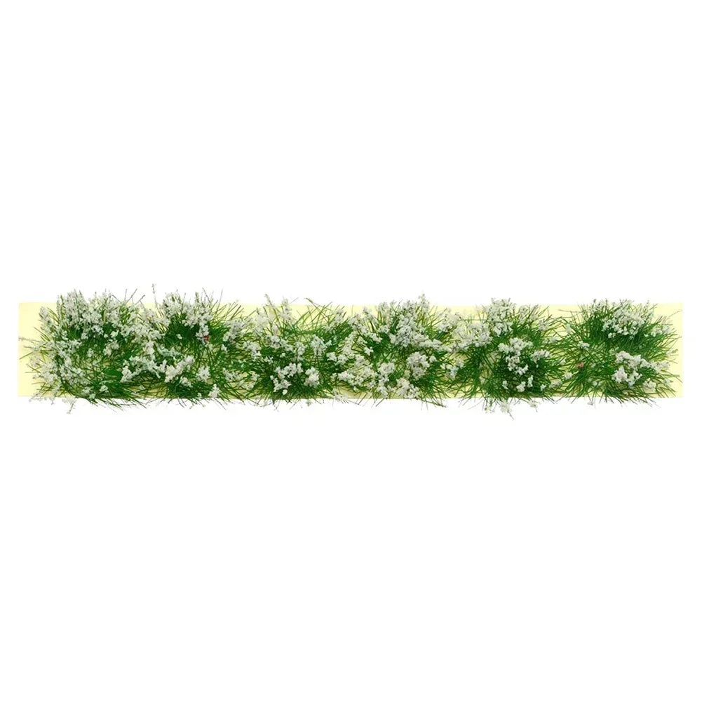 Simulation Miniature Flowers Grass Tufts Model For HO Train Railway Building Garden Scene Decoration Materials Diorama Kits