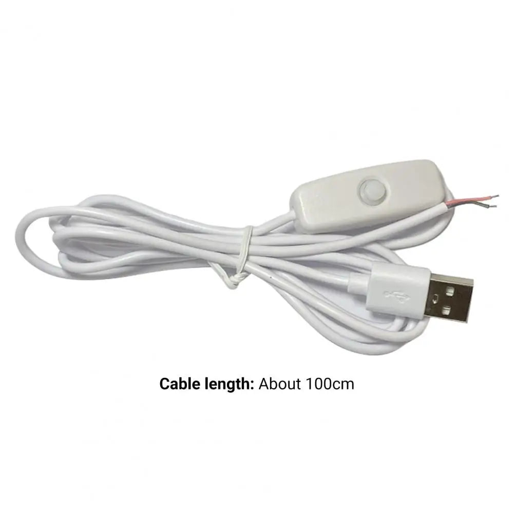 Switching Power Cord Insulated LED Light Toggle Power Supply Cable Heat Resistant LED Lamp USB Extension Switching Power Wire