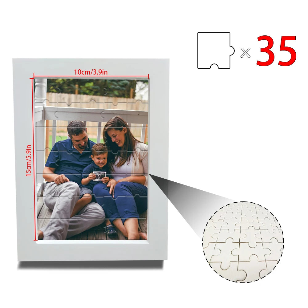 1 pc Custom Puzzle,with Frame or Only puzzles,Upload Your Image for Unique Home Wall Art,Wedding Anniversary Puzzle Gift