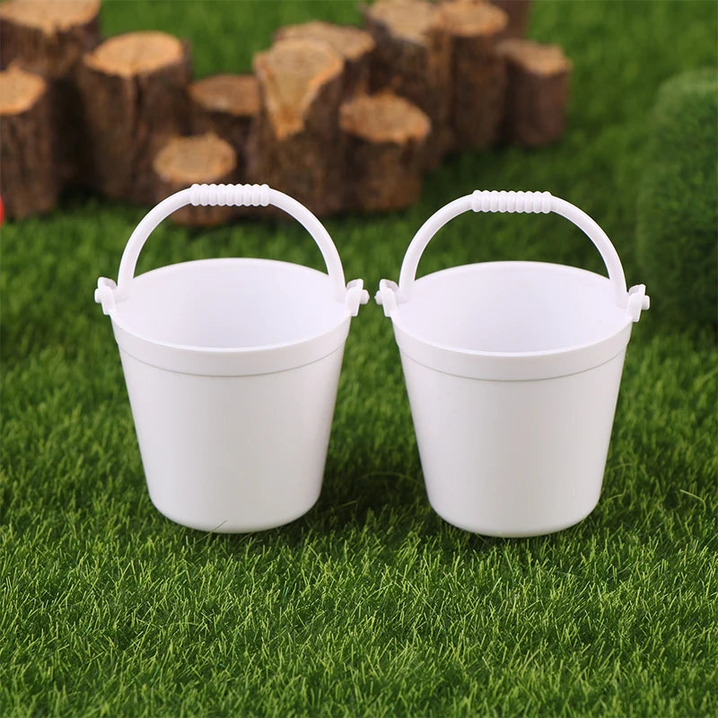 1:12 Dollhouse Miniature Watering Can Bucket Sprinkler Shovel Model Gardening Tools Decor Toy Doll House Accessories