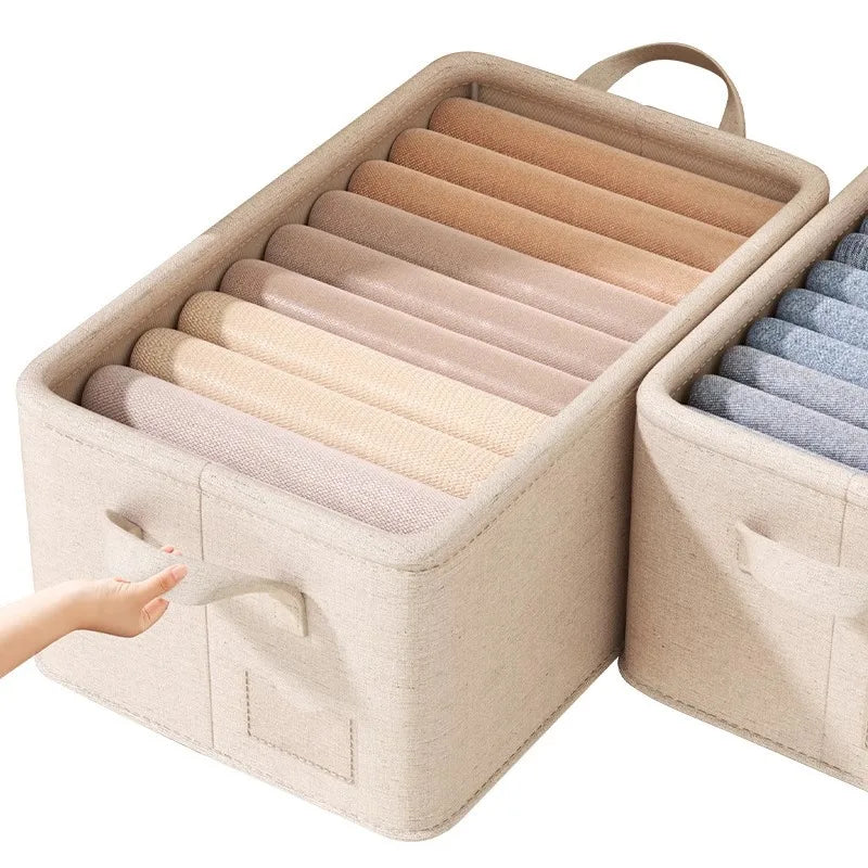 Thicken Clothes Organizer Pants Sweater Storage Cabinets Drawers Organizer Jeans Storage Box Wardrobe Clothes Storage Organizers