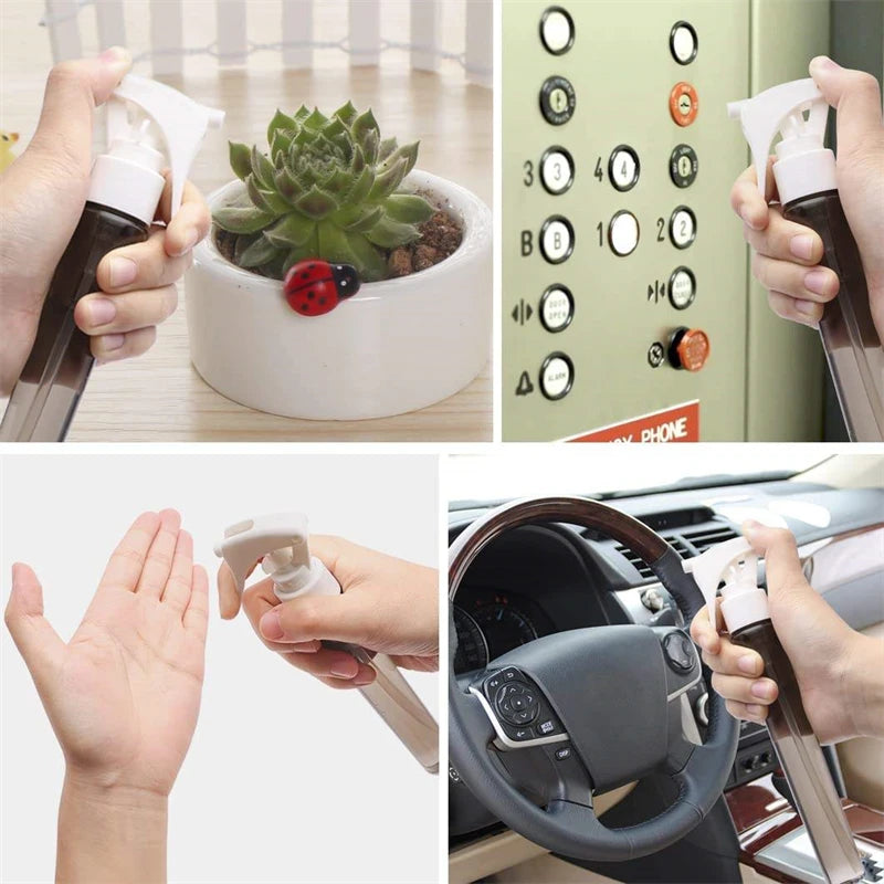 30ml Misting Watering Can Mini Refillable Plastic Perfume Atomizer Trigger Fine Transparent Spray Bottle Salon Hairdressing Tool