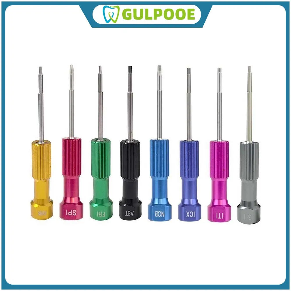 GULPOOE 1Pcs Dental Stainless Steel Implant Screw Driver Dentistry Tool Kit For Implantation High Quality Implants Drilling Tool