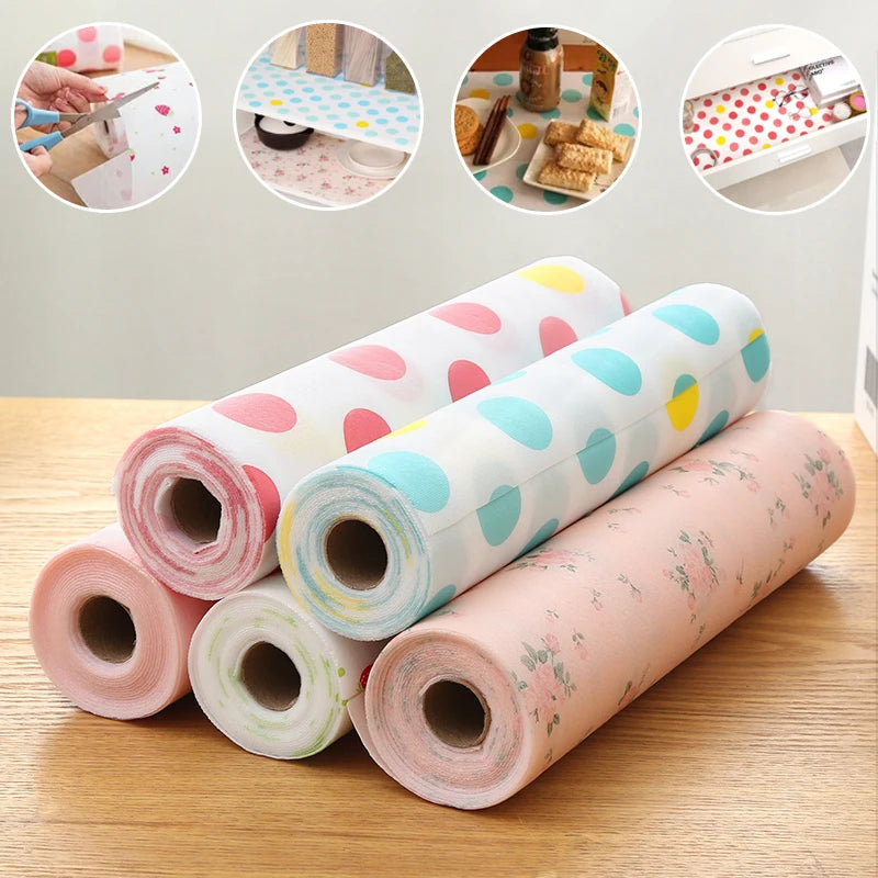 Reusable Drawer Mat Contact Paper Cabinet Liner Moisture-proof Waterproof Dust Proof Non-slip Kitchen Table Shelf Liner Pad