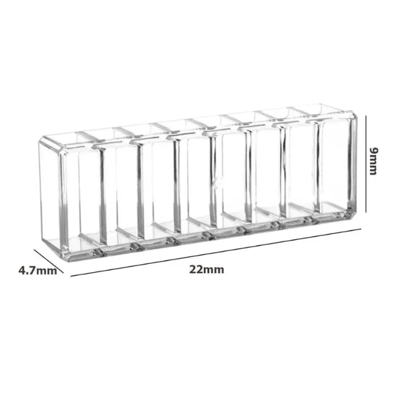 Acrylic Makeup Organizer 8 Compartments Cosmetic Storage Jewelry Display Clear Drawer Organizers Case for Desktop