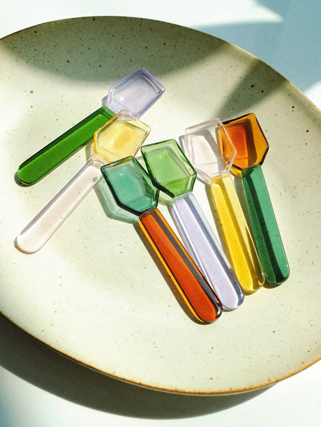 Glass Spoon Creative Cute  Stirring Spoon for Coffee Dert Ice Cr aron Sle Korean Version Dining Utensils