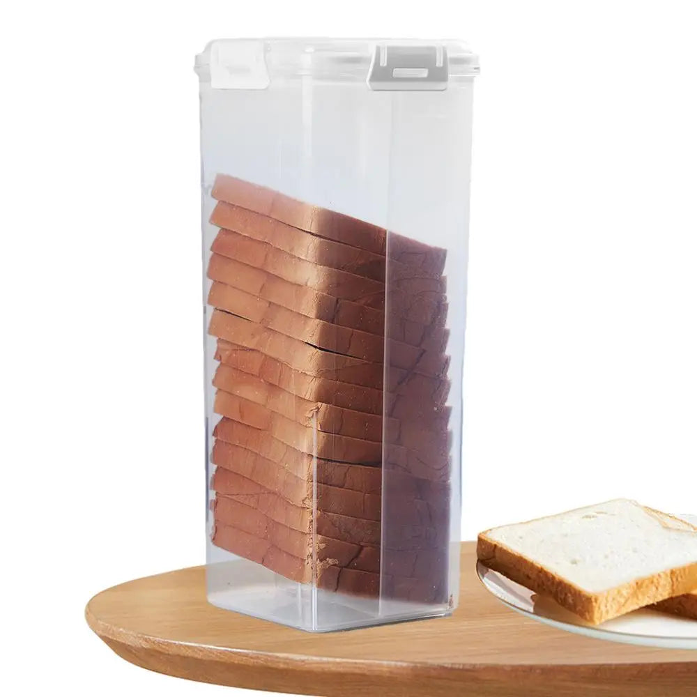 Bread Loaf Container Clear Airtight Bread Box With Lid Sandwich Bread Holder For Homemade Bread Tall Bread Saver For Kitchen