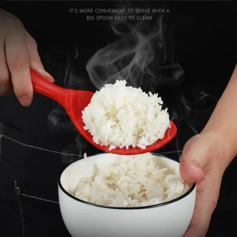 5-Piece Silicone Kitchen Utensil Set Food-Grade BPA-Free Silicone Soup Spoon Pan Turner Rice Spoon Mixing Spoon