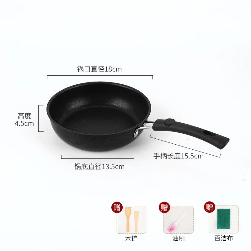 Mini Cooking Omelette Pans Pan Frying Egg Skillet Steak Fry Pot Nonstick Non Iron Stick Fry Omelet Cast Pancake Pots 12/16/18cm