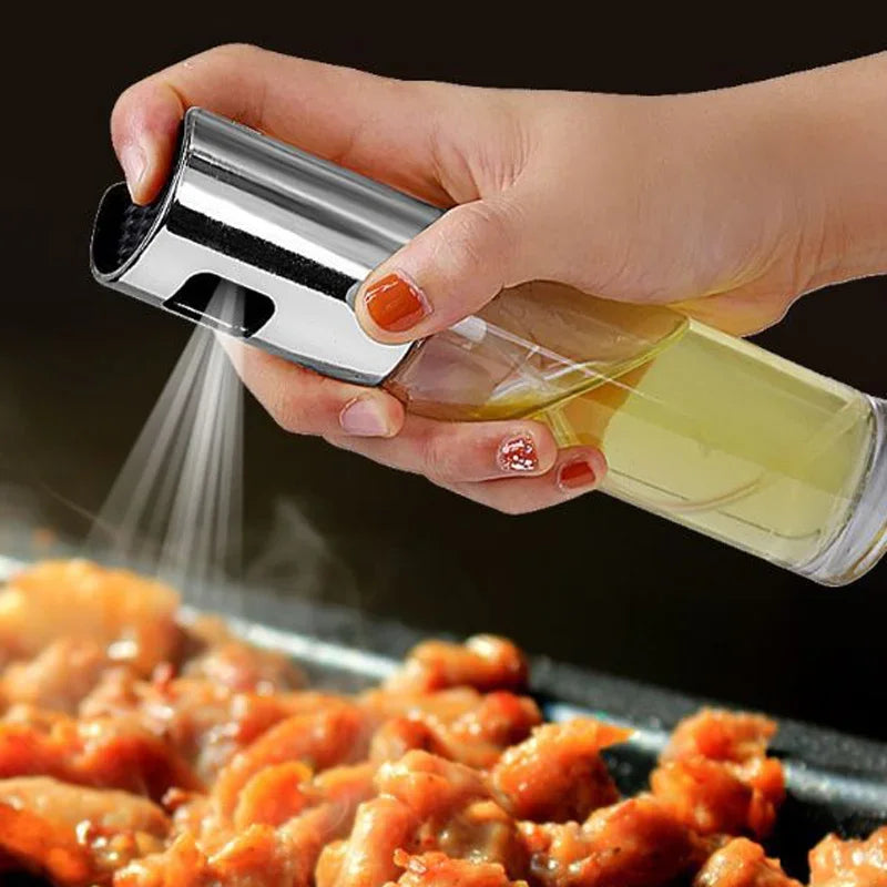 Kitchen Baking stainless steel Olive Oil Sprayer Spray Empty Bottle Vinegar  Dispenser Cooking Salad BBQ