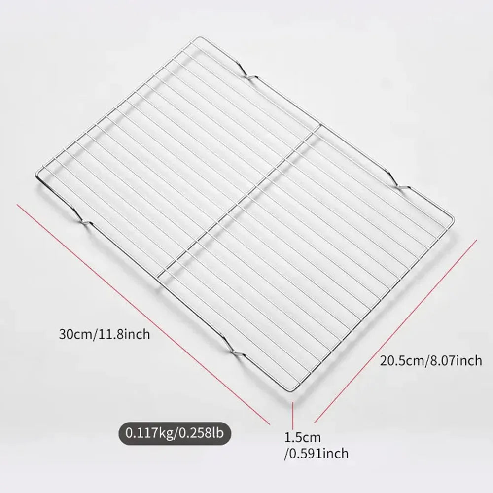 Stainless Steel Barbecue Mesh Mat Reusable Heat Resistance BBQ Baking Net Pad Kitchen Cooking Stove Stand Liner Accessories Tool