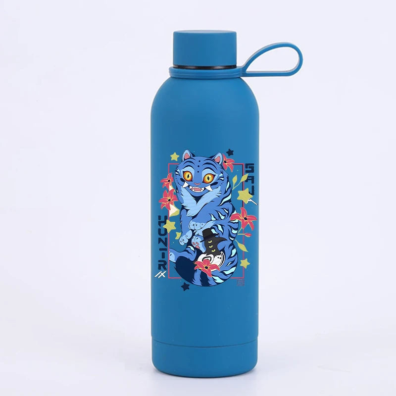 K Pop Demon Huntersd Water Bottles Kawaii Cartoon Thermos Bottle Kids Winter Outdoor Sports Water Cup Children Christmas Gifts
