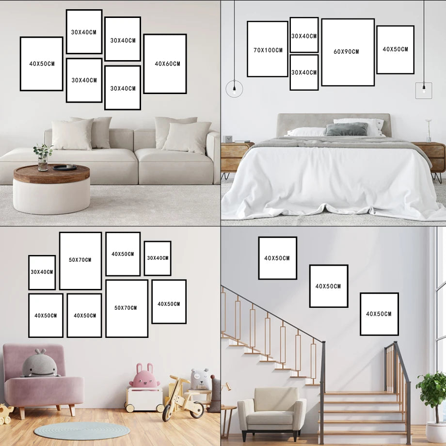 Hot Air Balloon Plane Train Car Custom Baby Name Wall Art Nordic Posters Painting Cartoon Pictures Kids Room Decor Canvas Prints