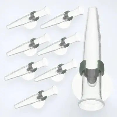 8Pcs Suction Cup Flower Water Tubes Plastic Nutrient Vials for Florist Arrangement Flower Preservation Vase Storage