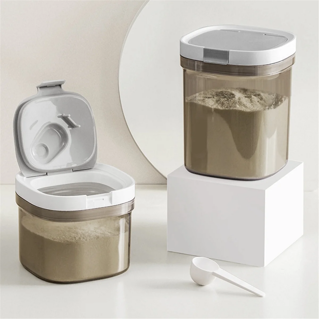 ABLG Airtight Coffee Storage Container, 800ML Plastic Kitchen Canister with Lid for Coffee Bean, Flour, Sugar, Cereal