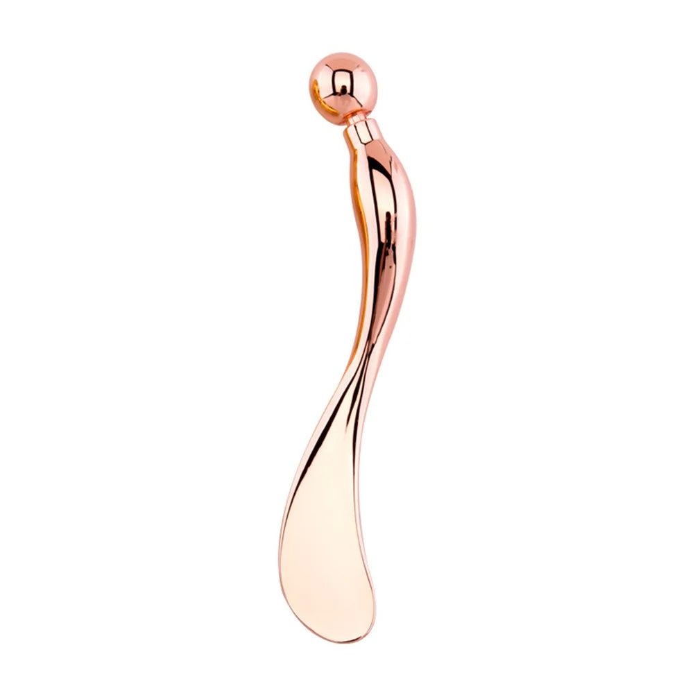 Zinc Alloy Metal Cream Spoon Rose Gold Eye Massage Tool Eye Fatigue Relief Beauty Tool Skin Care Mixing Mask Spoon