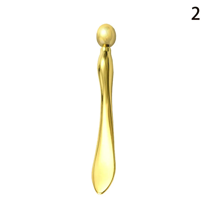 Eye/Face Cream Applicator Cosmetic Spatula Beauty Spoon Roller Massage Stick Anti Wrinkle Facial Lifting Alloy Face Skin Care