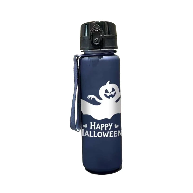 3D Printed Matte Finish Halloween-themed water bottle 650ML with a large capacity, PVC-Free, Leak-Proof，Perfect for Holidays