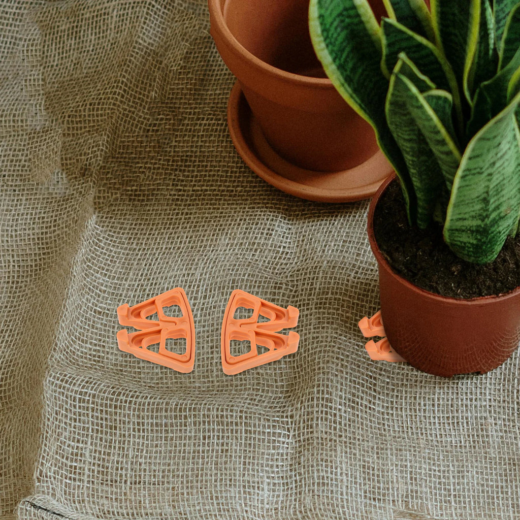 12Pcs Plant Pot Feet Large Plastic Flowerpot Risers for Outdoor Indoor Garden Pot Drainage Anti-Skid Planter Feet Pads