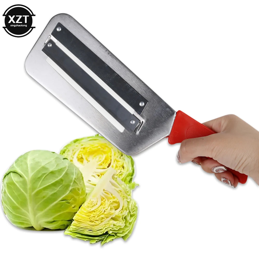 Onion Slicer Knife Stainless Steel Cabbage Slicer Double Slice Blade Vegetable Slicer Slic Kitchen Knife Fish Scale Clean Knive