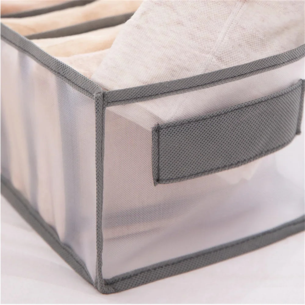 1pc Underwear Drawer Organizer Storage Box Foldable Closet Organizers Drawer Divider Storage Boxes For Underpants Socks Bra