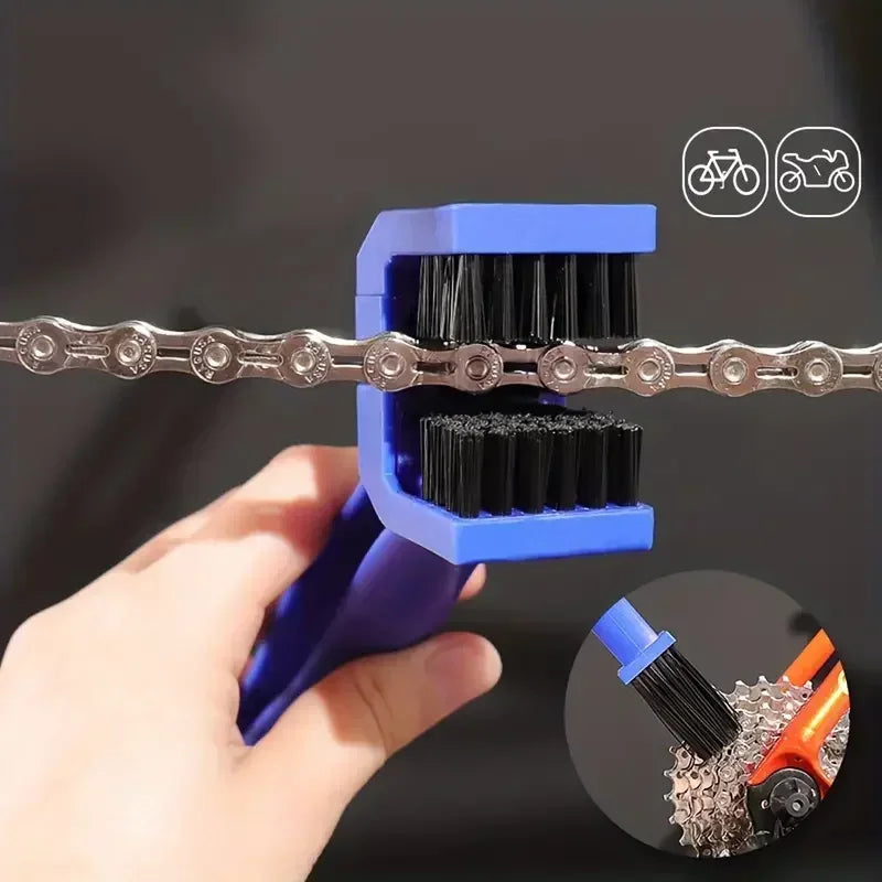 Motorcycle bike chain cleaning plastic brush gear checker brush mountain bike outdoor cleaning scrubbing tools