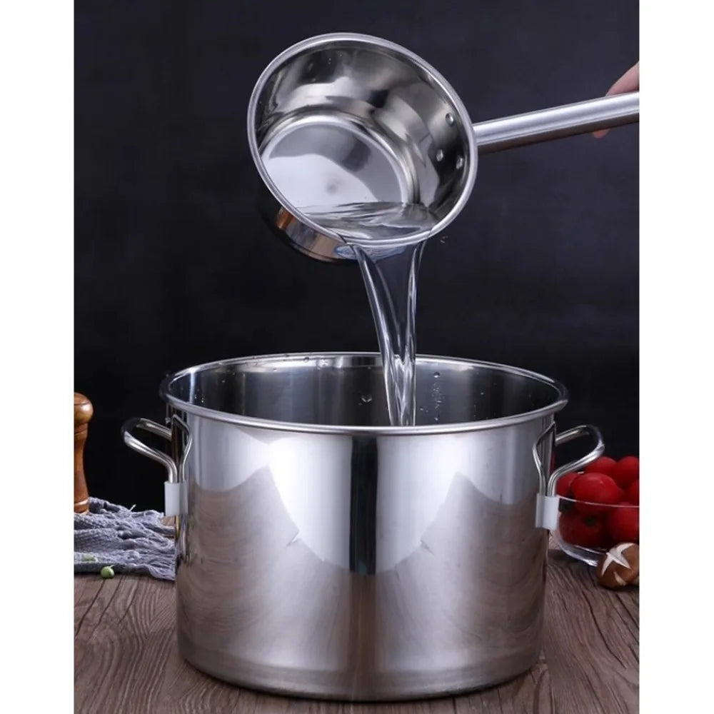 35/45/65cm 304 Food Grade Stainless Steel Ladle Congee Spoon Canteen Restaurant Long Handle Water Spoon Used