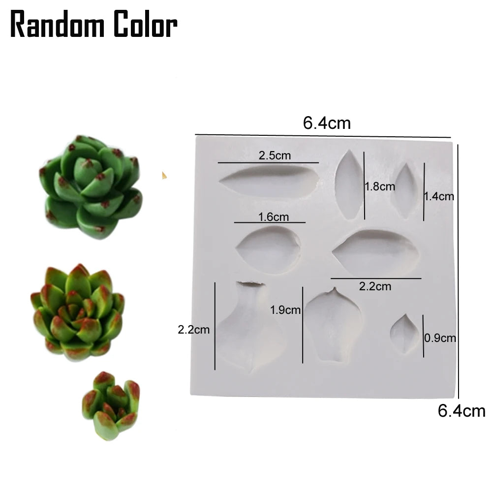 Kinds of Cactus Candle Candy Silicone Mold Aromatherapy Gypsum diy Handmade Succulent Plaster Resin Soap Baking Mould M2740