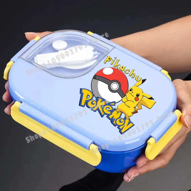 Pikachu Pokemons Girl Boy Cartoon Lunch Boxs Student Charmander Portable Bento Case Insulated Lunch Box Kids Birthday Cute Gift