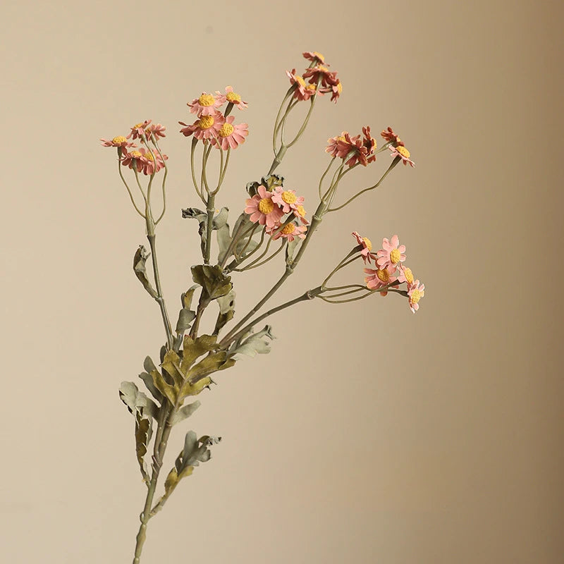 53CM Autumn Chrysanthemum Chamomile Artificial Flower Countryside Vintage Home Hotel Flower Art Decoration Silk Flower