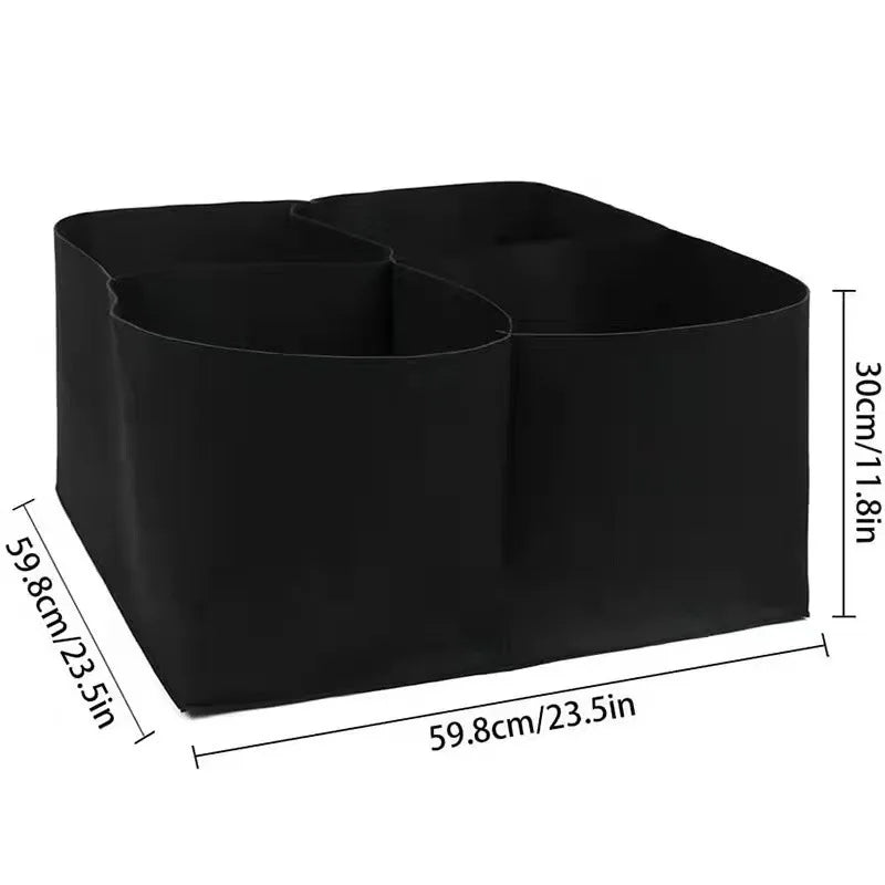 4/8 Grids Felt Grow Bag Flower Plant Pot for Vegetable Tomato Potato Mushroom Growing Planter Garden Flower Planting Pots