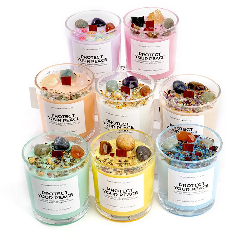 Scented Candle Aromatherapy Candle Soy Wax Handmade Candle  for Home Scented Stress Relief Relaxation Souvenir Gift