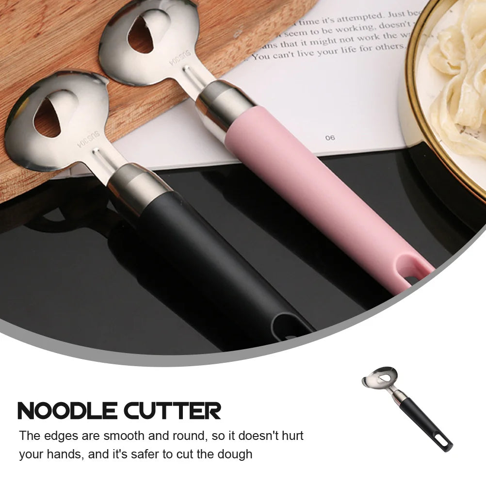 Stainless Steel Shaving Noodles Knife Professional Dough Cutter Non-Slip Handle Sliced Noodles Maker Kitchen Baking Tool