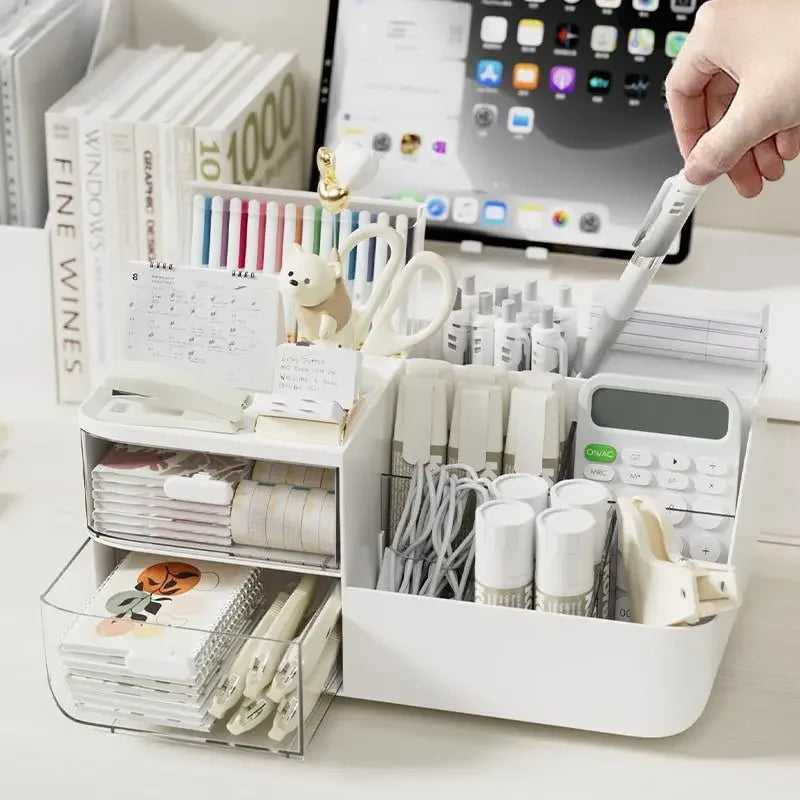 Desktop Storage Box Cosmetics Drawer Cute Box Office Stationery Organizing Box Learning Desk Shelf