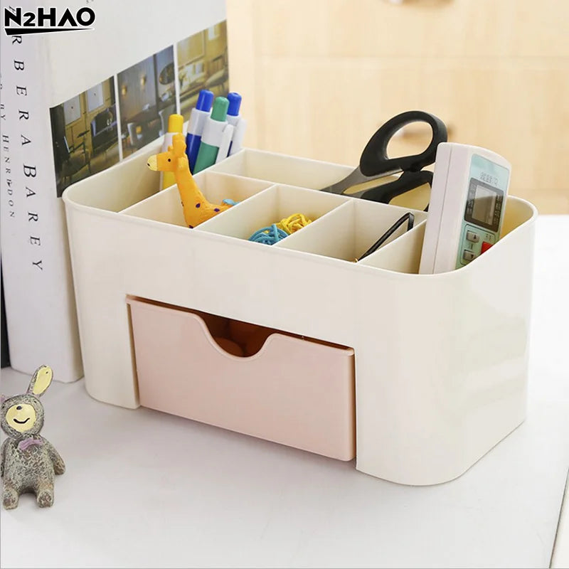 Nail Storage Box Container Cotton Swab Storage Box Accessories Cleaning Desktop Tools Multifunctional Jewelry Box Cosmetic Stor
